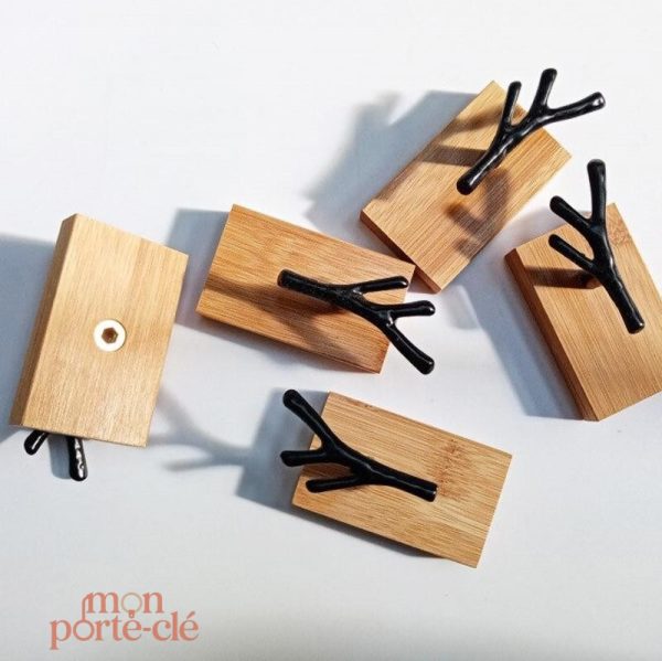 Porte-clé mural naturel, idéal pour l'entrée de la maison