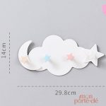 Accroche-clés en forme de nuage blanc