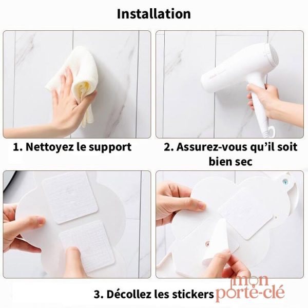 Porte-clé mural décoratif nuage