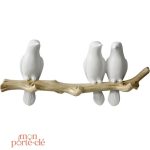 Porte-clé mural Oiseaux colorés