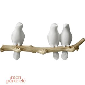 Porte-clé mural Oiseaux colorés