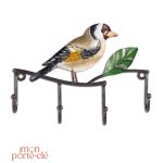 Porte-Clé Mural Oiseau en Métal élégant et pratique