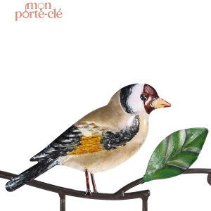 Porte-clé design en métal, style contemporain