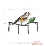 Accessoire mural pour clés, design en métal original