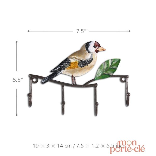 Accessoire mural pour clés, design en métal original