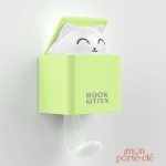 Patère Mural en forme de Chaton