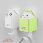 Support mural pour clés design Chaton