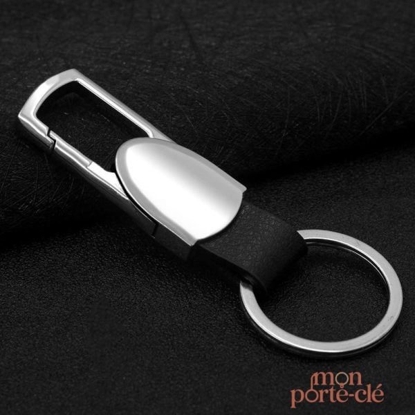 Mousqueton en cuir pour clés pratiques