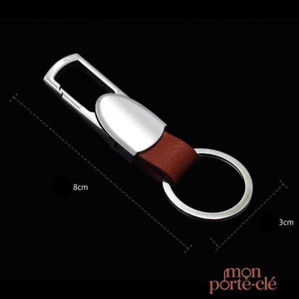 Porte-clé tendance en cuir de qualité