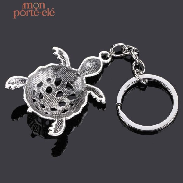 Porte-clé tortue, accessoire tendance et ludique
