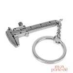 Porte-Clé Multifonction en acier avec pied à coulisse