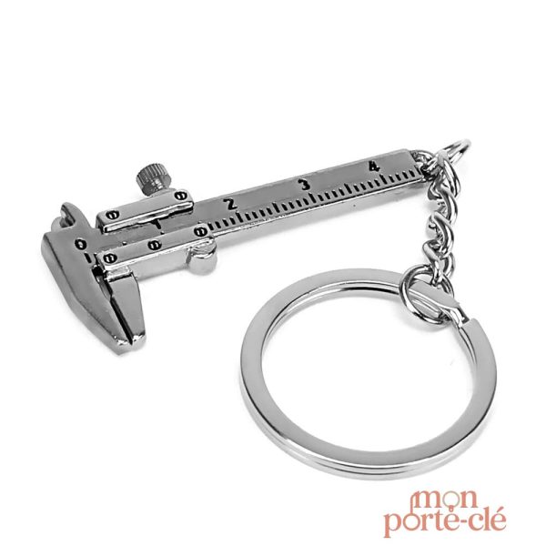 Porte-Clé Multifonction en acier avec pied à coulisse