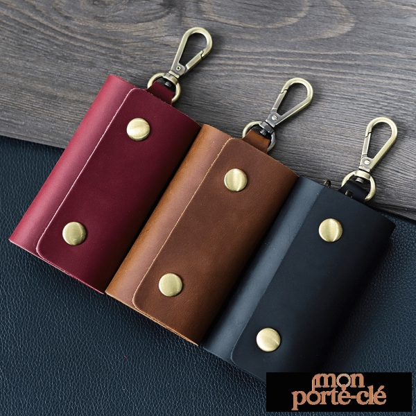 Pochette Porte-Clé en cuir élégant