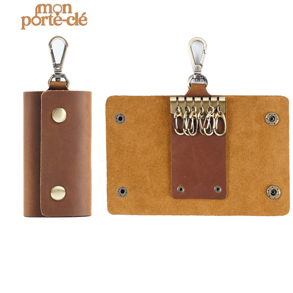 Pochette porte-clé en cuir de qualité
