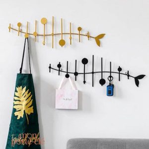 Porte-clé mural au design inspiré des poissons modernes