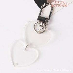 Porte-Clé en forme de cœur pour les amoureux