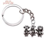 Accessoire porte-clé inspiré des trois singes sages