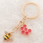 Porte-clé abeille, accessoire animalier mignon