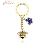 Porte-clé abeille coloré, détail ludique