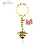 Porte-clé forme abeille, compagnon pratique