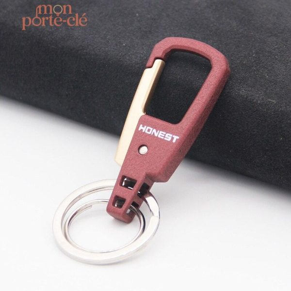 Porte-clé en acier, accessoire élégant