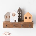 Porte-clé mural fonctionnel avec accroche stylée