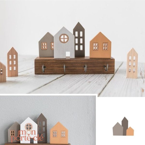 Porte-clé mural original pour une entrée accueillante