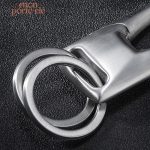 Porte-clé homme chic en acier, complément de style