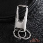 Porte-clé homme en acier, idéal pour une utilisation quotidienne
