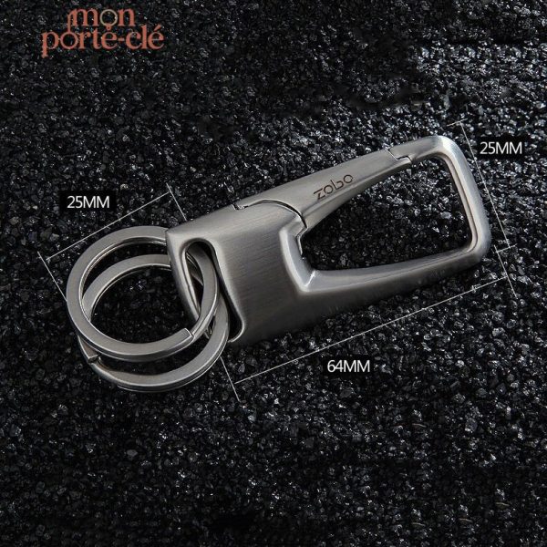 Porte-clé en acier, accessoire essentiel pour homme