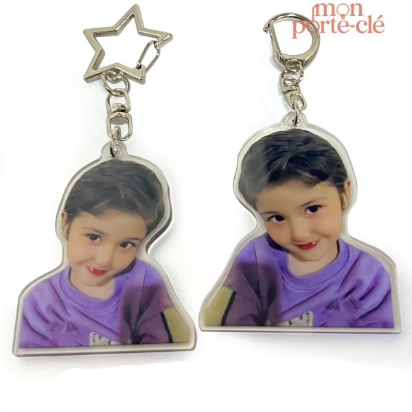 Porte-clé acrylique créatif et original