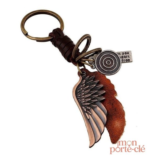 Porte-clé en cuir L'Aile, design élégant et intemporel