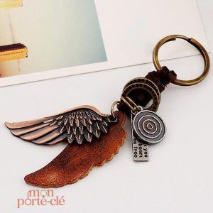 Porte-clé en cuir, finition soignée et durable pour un usage quotidien