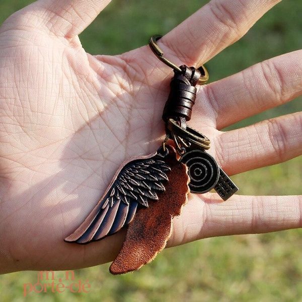 Porte-clé design L'Aile, un incontournable pour les amateurs de cuir