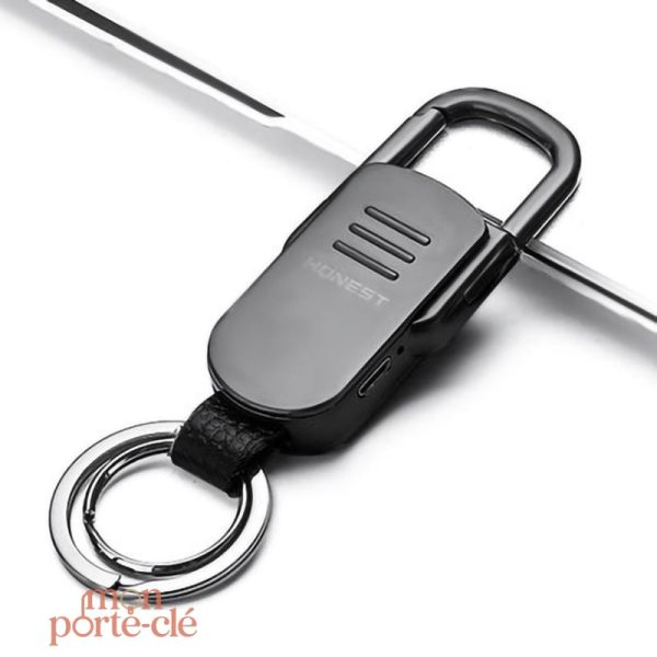 Porte-Clé Multifonction Allume-Cigare en Acier