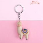 Porte-clé décoratif en motif alpaga unique
