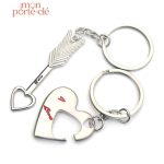 Cadeau idéal pour couples, porte-clé amoureux personnalisé