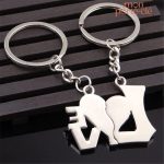 Accessoire amoureux pour couple, porte-clé en duo