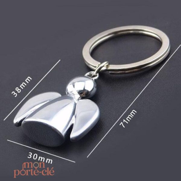 Porte-Clé en métal avec motif d'Ange créatif