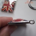 Porte-clé stylisé aux couleurs du drapeau anglais, idéal cadeau