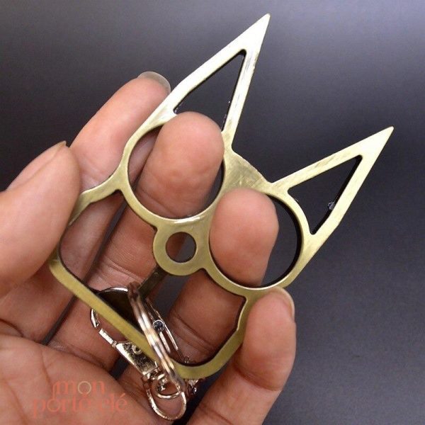 Porte-clé chat pour sécurité personnelle