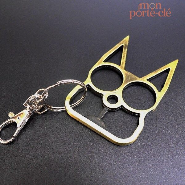 Porte-clé chat, compagnon de sécurité