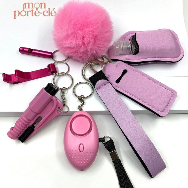 Porte-clé anti-agression pour femmes, sécurité personnelle