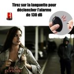 Accessoire de sécurité femme, porte-clé anti-agression