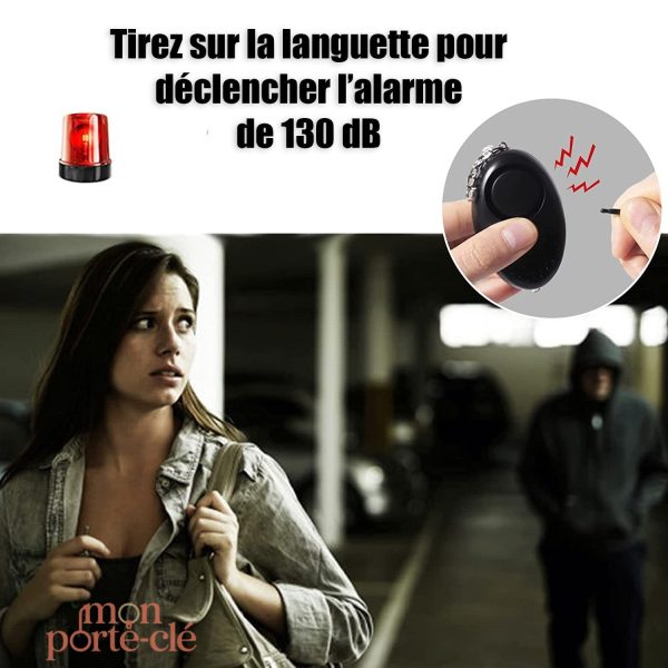Accessoire de sécurité femme, porte-clé anti-agression