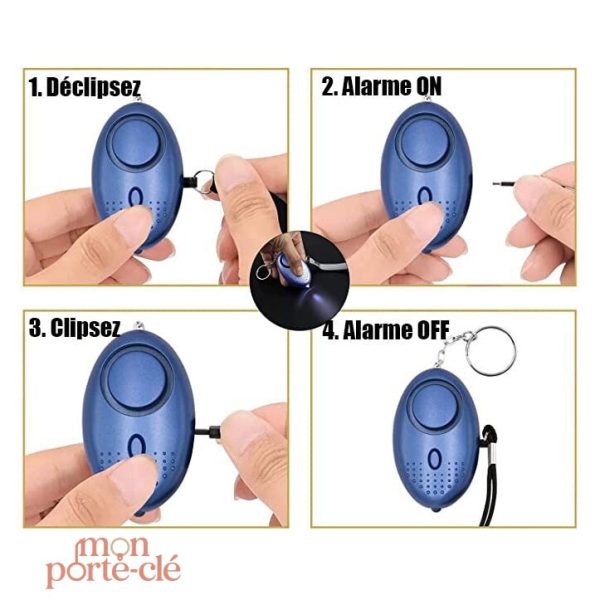Porte-clé de défense pour femmes, protection personnelle
