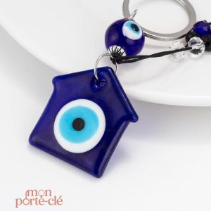 Porte-clé design inspiré de l'œil grec