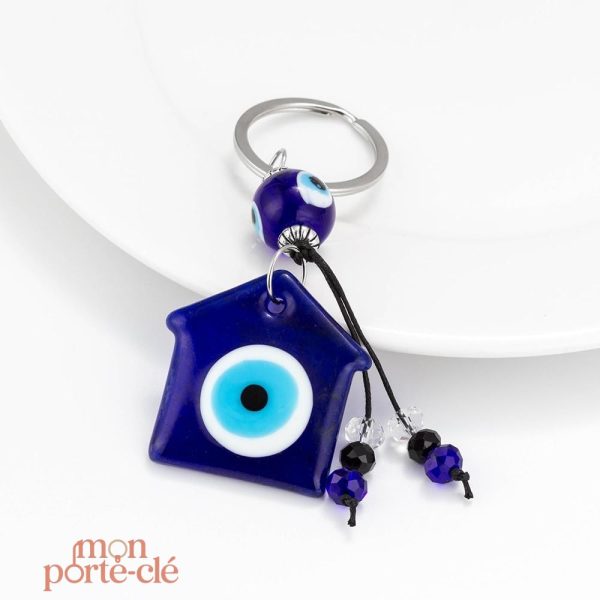 Porte-clé unique sur le thème de l'œil