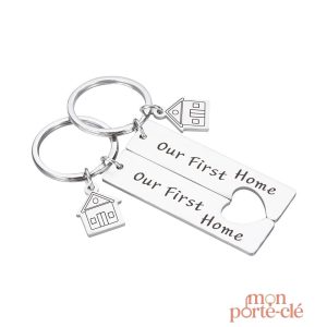 Porte-Clé Maison design pour un couple élégant