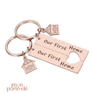Porte-Clé Maison stylé, parfait pour les amoureux